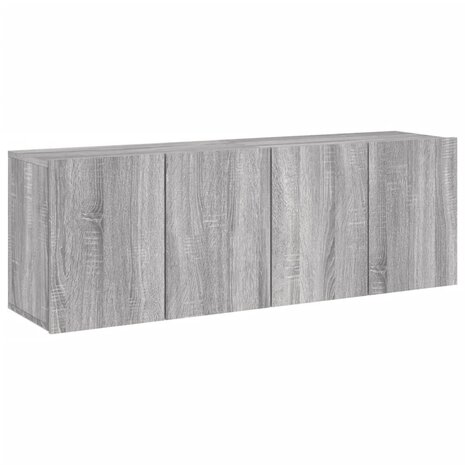 Tv-meubels 2 st wandgemonteerd 60x30x41 cm grijs sonoma eiken 2