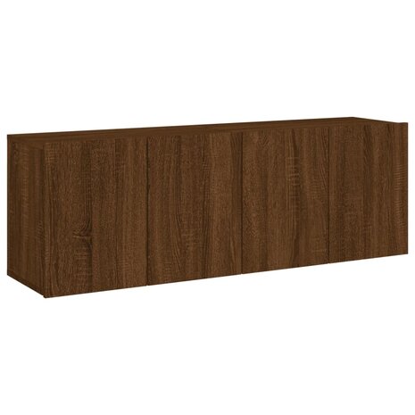 Tv-meubels 2 st wandgemonteerd 60x30x41 cm bruin eikenkleur 2