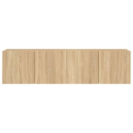 Tv-meubels 2 st wandgemonteerd 80x30x41 cm sonoma eikenkleurig 7