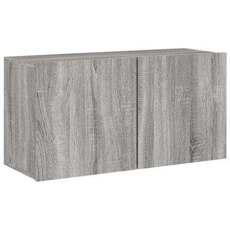 Tv-meubel wandgemonteerd 80x30x41 cm grijs sonoma eikenkleurig 2