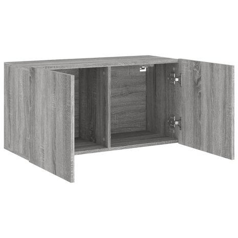 Tv-meubel wandgemonteerd 80x30x41 cm grijs sonoma eikenkleurig 5