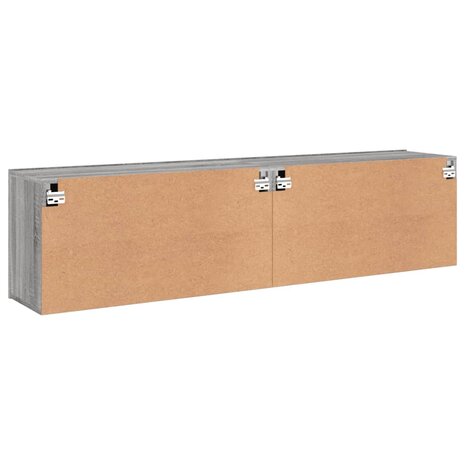 Tv-meubels 2 st wandgemonteerd 80x30x41 cm grijs sonoma eiken 9