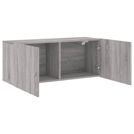 Tv-meubel wandgemonteerd 100x30x41 cm grijs sonoma eikenkleurig 5