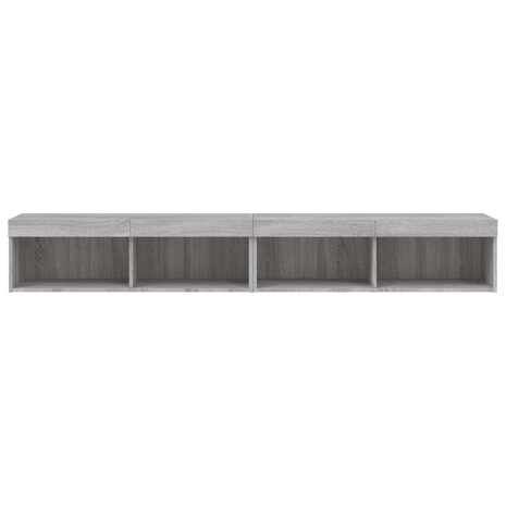 Tv-meubels met LED-verlichting 2 st 100x30x30 cm grijs sonoma 8