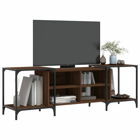 Tv-meubel 153x37x50 cm bewerkt hout bruin eikenkleur 3