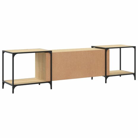 Tv-meubel 203x37x50 cm bewerkt hout sonoma eikenkleurig 6