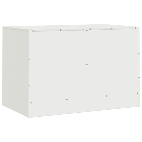 Tv-meubelen 2 st 67x39x44 cm staal wit 9