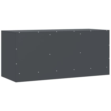 Tv-meubel 99x39x44 cm staal antracietkleurig 9