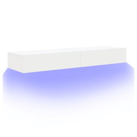 Tv-meubelen 2 st met LED-verlichting 60x35x15,5 cm wit 6