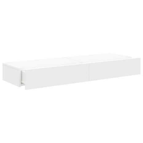 Tv-meubelen 2 st met LED-verlichting 60x35x15,5 cm wit 7