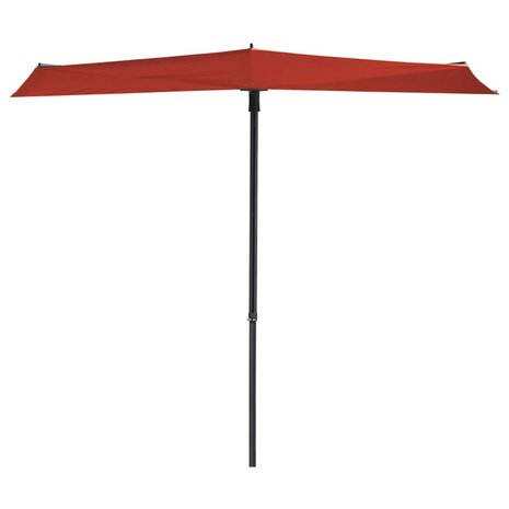 Madison Balkonparasol Sun Wave 270x150 cm steenrood 1