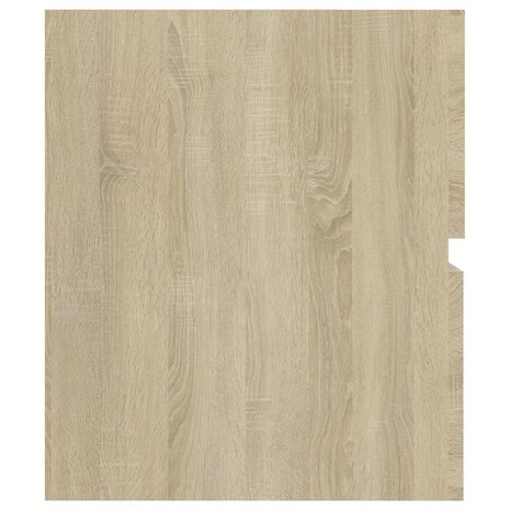 Wastafelkast 60x38,5x45 cm bewerkt hout sonoma eikenkleurig 5