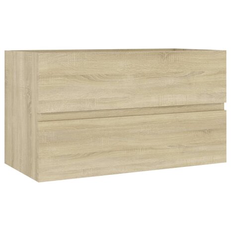 Wastafelkast 80x38,5x45 cm bewerkt hout sonoma eikenkleurig 2