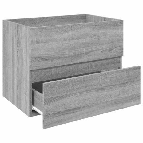 Wastafelkast 60x38,5x45 cm bewerkt hout grijs sonoma eikenkleur 4