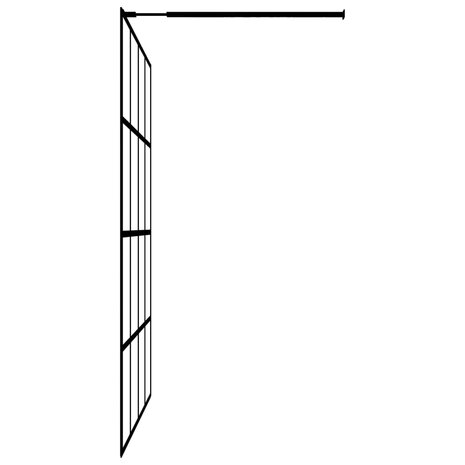 Inloopdouchewand 90x195 cm transparant gehard glas 5