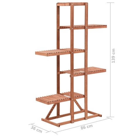 Plantenstandaard 86x36x139 cm cederhout 6