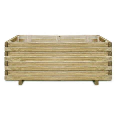 Plantenbak verhoogd rechthoekig 100x50x40 cm hout 2