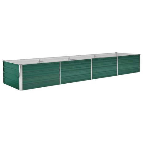 Plantenbak verhoogd 320x80x45 cm gegalvaniseerd staal groen 2