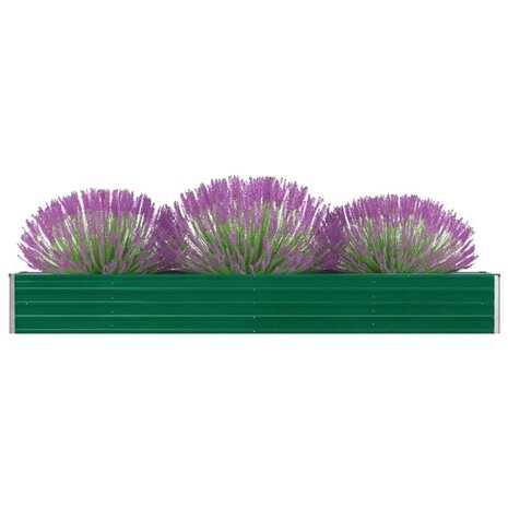 Plantenbak verhoogd 320x40x45 cm gegalvaniseerd staal groen 1