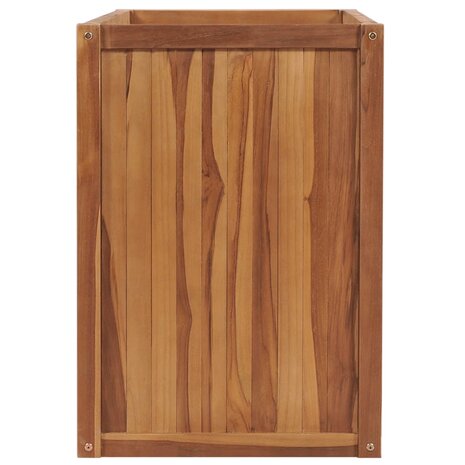 Plantenbak verhoogd 100x50x70 cm massief teakhout 3