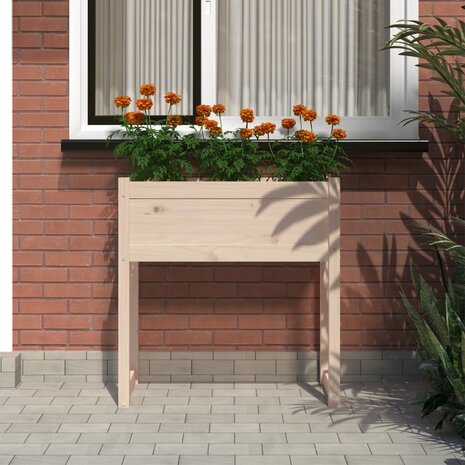 Plantenbak 78x40x81 cm massief grenenhout 3