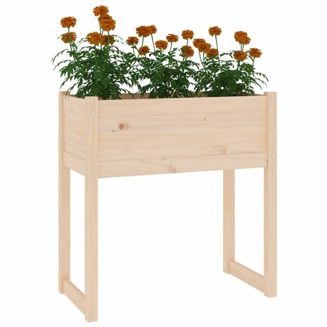 Plantenbak 78x40x81 cm massief grenenhout 4