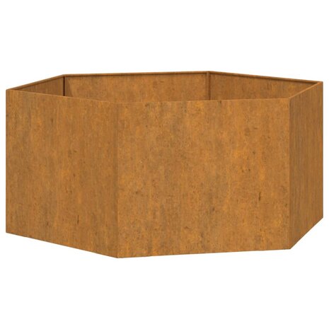 Plantenbak roestig 90x90x45 cm cortenstaal 2