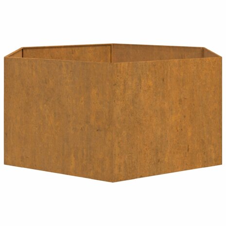 Plantenbak roestig 90x90x45 cm cortenstaal 6