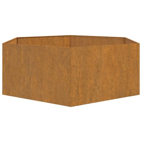 Plantenbak roestig 138x120x45 cm cortenstaal 6