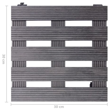 Plantentrolleys 2 st 30x30x7,5 cm HKC grijs 6