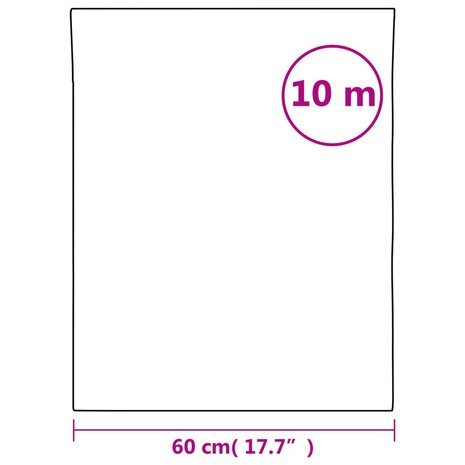 Raamfolie mat 60x1000 cm PVC transparant 9