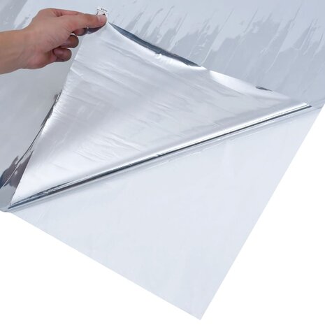 Zonnefolies 5 st statisch reflecterend PVC zilverkleurig 6