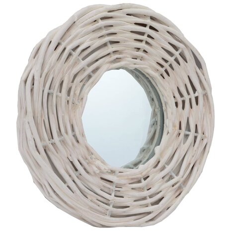 Spiegels 3 st 15 cm wicker wit 3