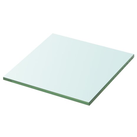 Wandschap transparant 20x20 cm glas 1