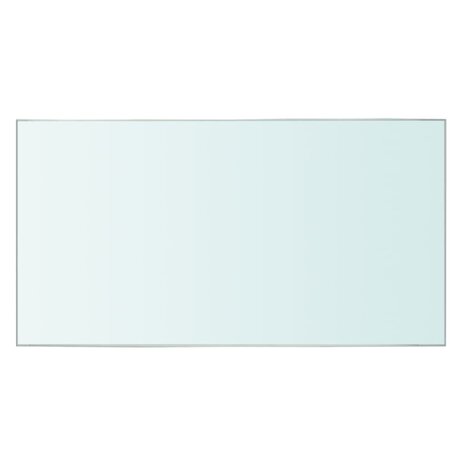 Wandschap transparant 30x12 cm glas 2