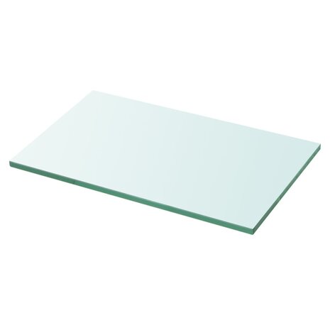 Wandschap transparant 30x15 cm glas 1