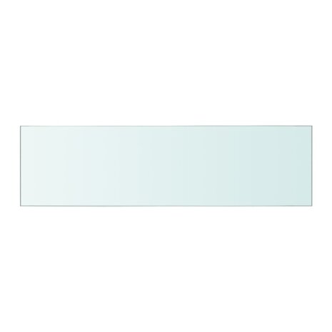 Wandschap transparant 50x12 cm glas 2