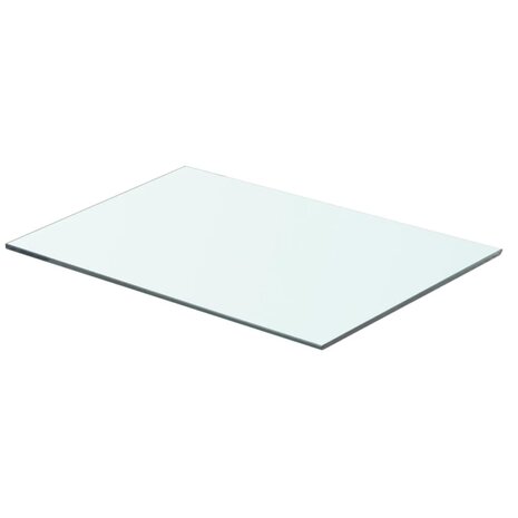 Wandschap transparant 50x30 cm glas 1