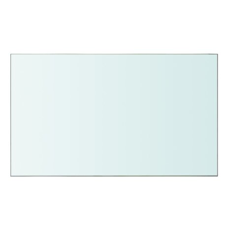 Wandschap transparant 50x30 cm glas 2