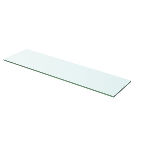 Wandschap transparant 60x12 cm glas 1