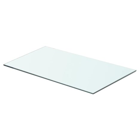 Wandschap transparant 60x30 cm glas 1