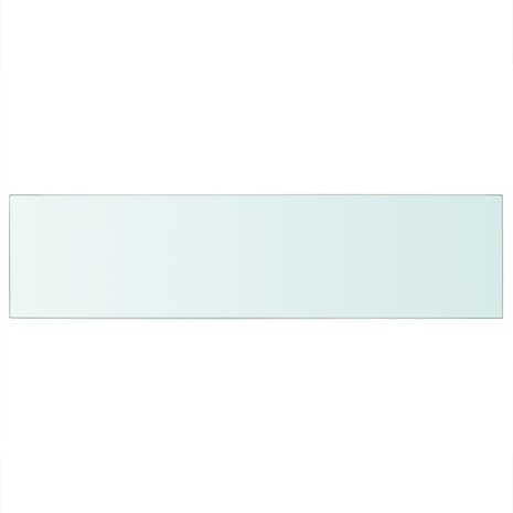 Wandschap transparant 100x25 cm glas 2