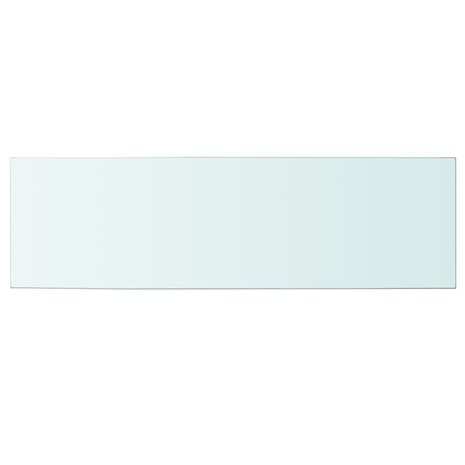 Wandschap transparant 100x30 cm glas 2