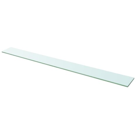 Wandschap transparant 110x12 cm glas 1