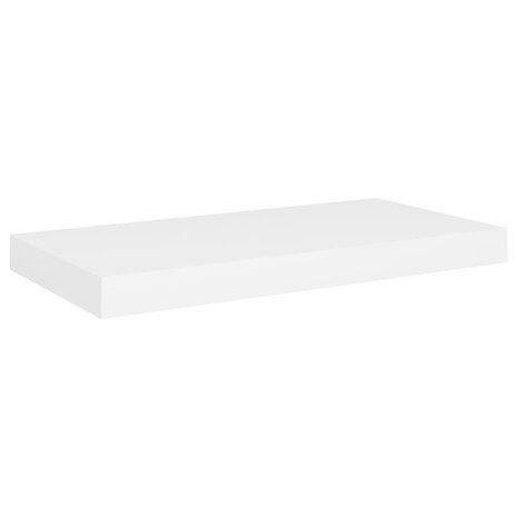 Wandschappen zwevend 2 st 50x23x3,8 cm MDF wit 3