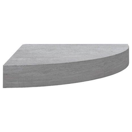 Hoekwandschap 25x25x3,8 cm MDF betongrijs 2