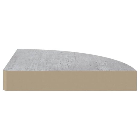 Hoekwandschap 25x25x3,8 cm MDF betongrijs 5