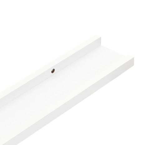 Wandschappen 4 st 40x9x3 cm wit 8