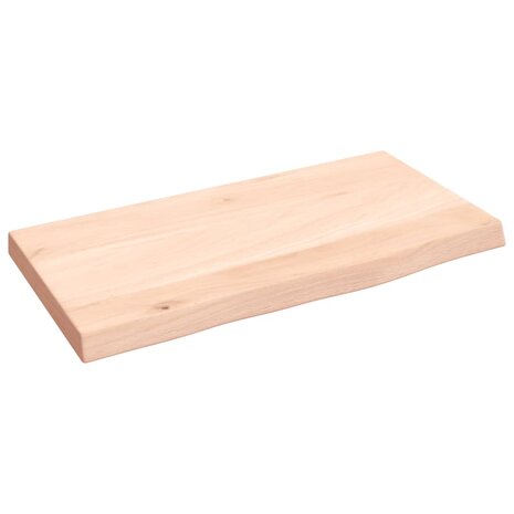 Wandschap 40x20x2 cm onbehandeld massief eikenhout 2