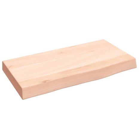 Wandschap 40x20x4 cm onbehandeld massief eikenhout 2